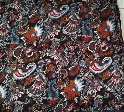 Cotton Velvet Fabric for Upholstery / DIY/ Dresses - Wandering Wildflower Mukut