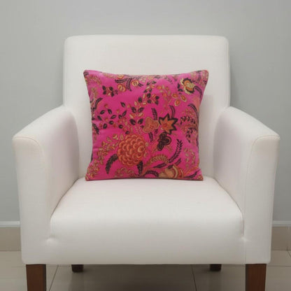 Vintage mukut2 Velvet Cushion Cover- both side printed velvet