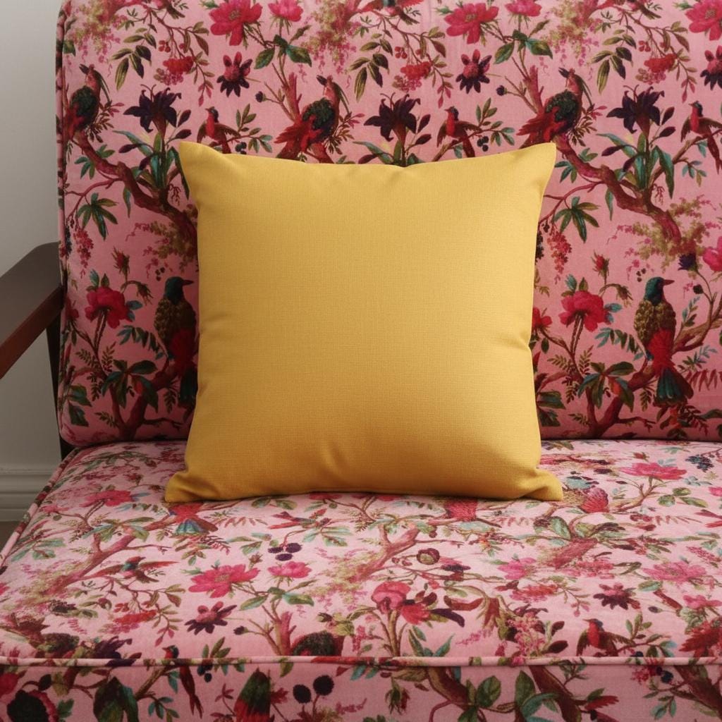 Cotton Velvet Fabric for Upholstery / DIY/ Robe -Birds of Paradise