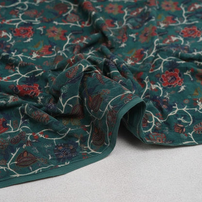 Cotton Velvet Fabric for Upholstery / DIY/ Robe -Peacock