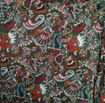 Cotton Velvet Fabric for Upholstery / DIY/ Dresses - Wandering Wildflower Mukut