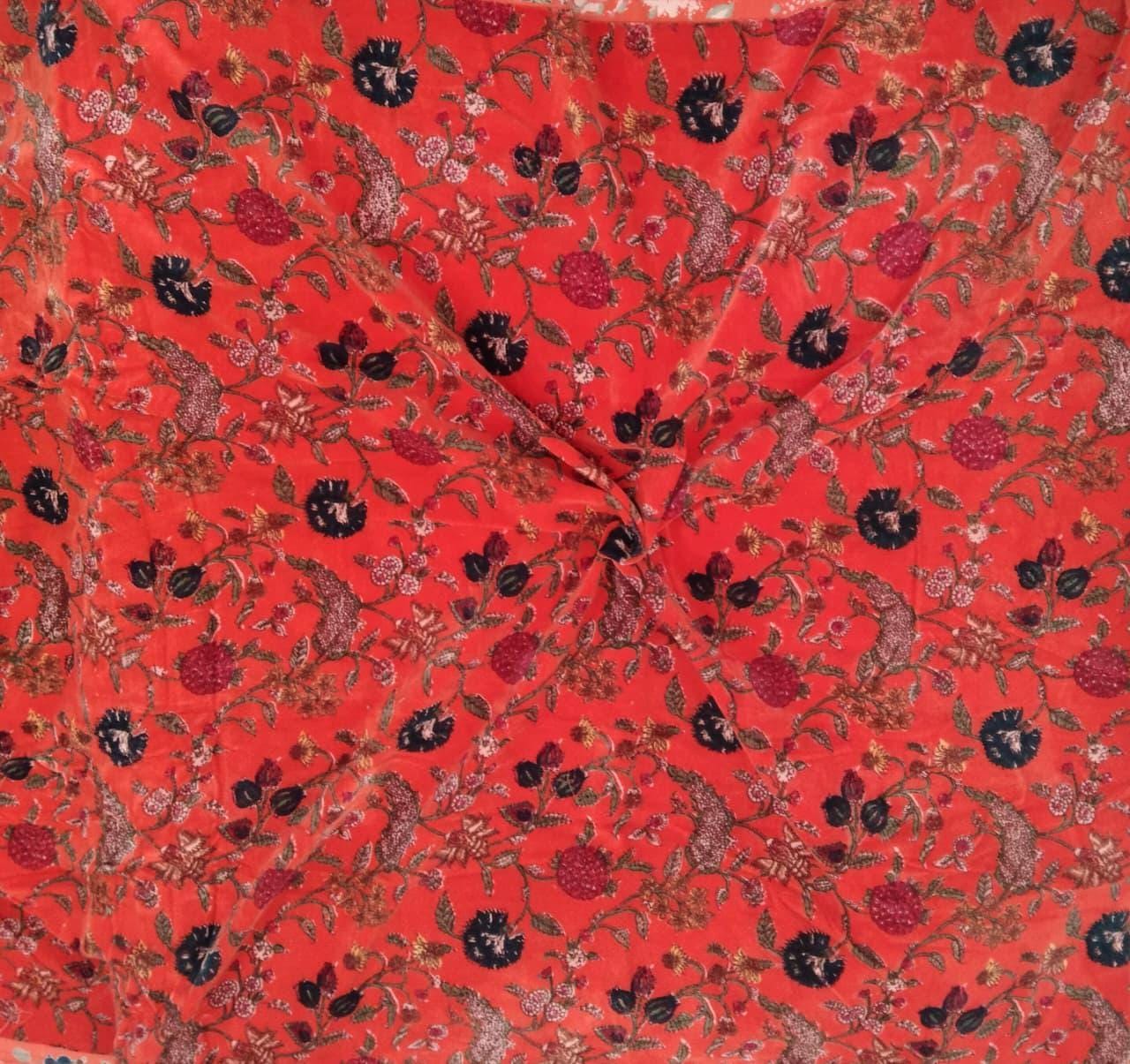 Cotton Velvet Fabric for Upholstery / DIY/ Dresses - Kishori Classic