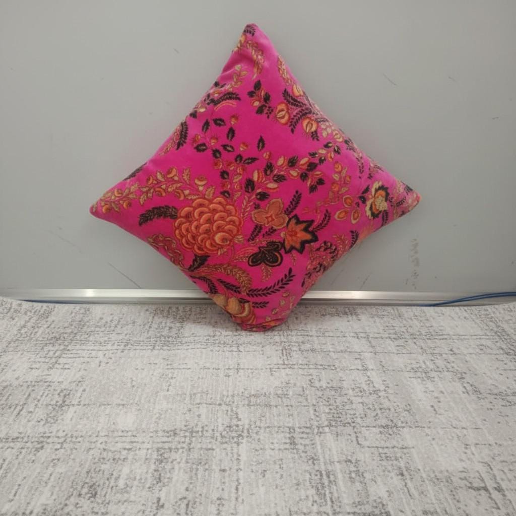 Vintage mukut2 Velvet Cushion Cover- both side printed velvet
