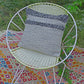18" Designer Cushion Cover- Grey Ruffle - The Teal Thread
