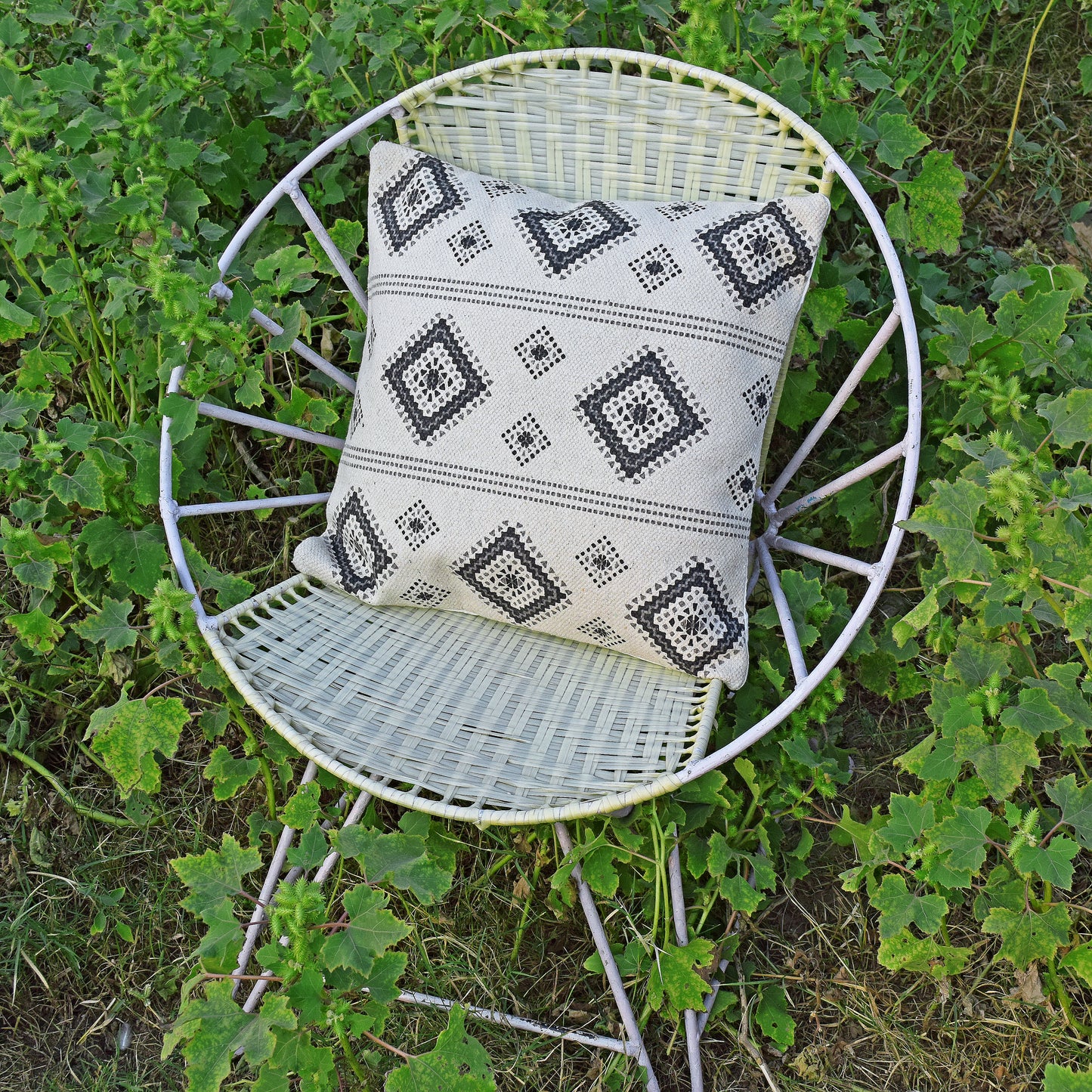 18" Designer Cushion Cover- Diamonds - The Teal Thread