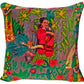 Frida Kahlo Velvet Cushion Cover- Grey - The Teal Thread