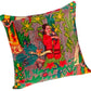 Frida Kahlo Velvet Cushion Cover- Grey - The Teal Thread