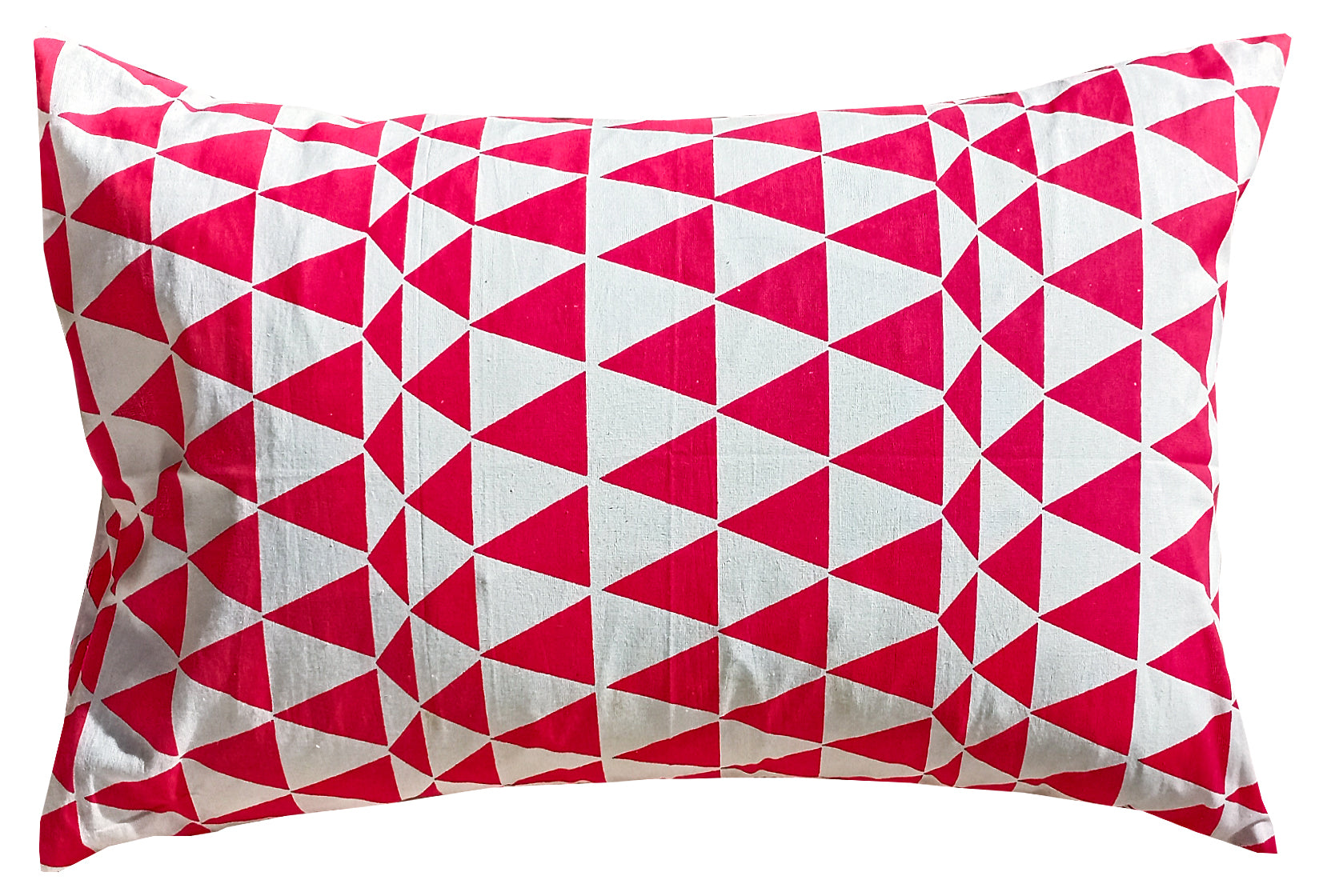 Triangle Pink Pair of Pillow cover (Pillow covers only) - The Teal Thread