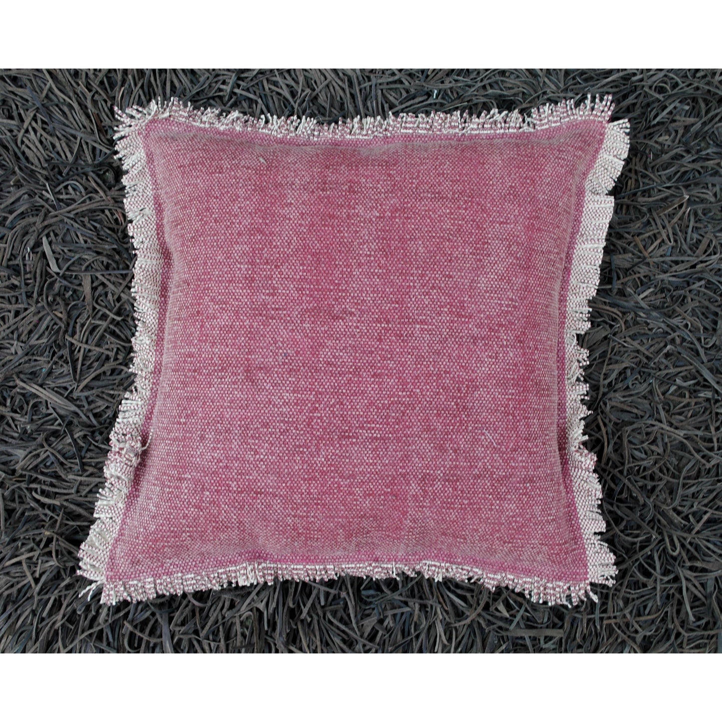 18 " Rugged Cushion Cover 18 "-Pink - The Teal Thread