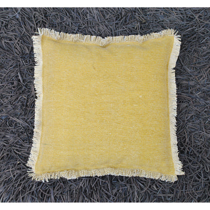 18 " Rugged Cushion Cover 18 "-Yellow - The Teal Thread