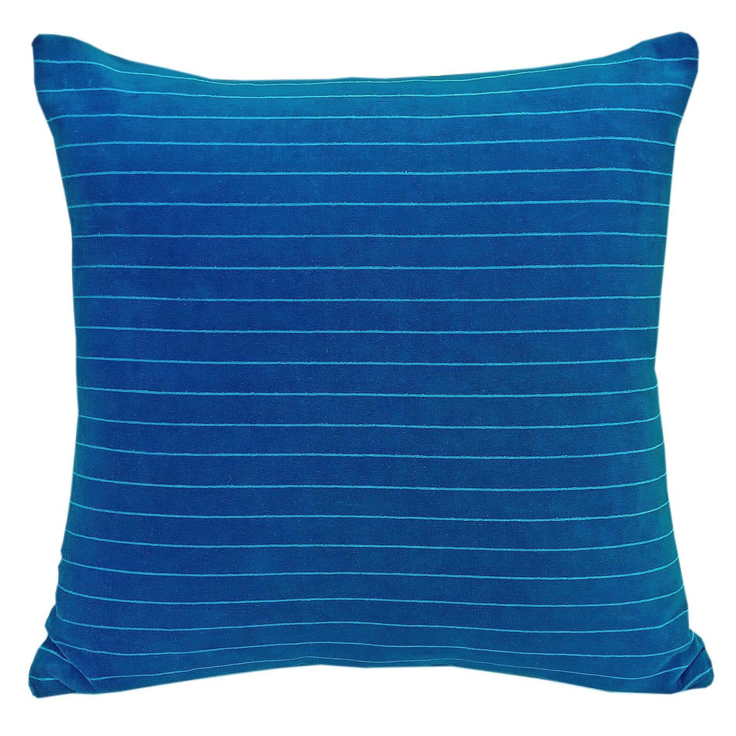 18 " Stripes Velvet Cushion Cover - The Teal Thread