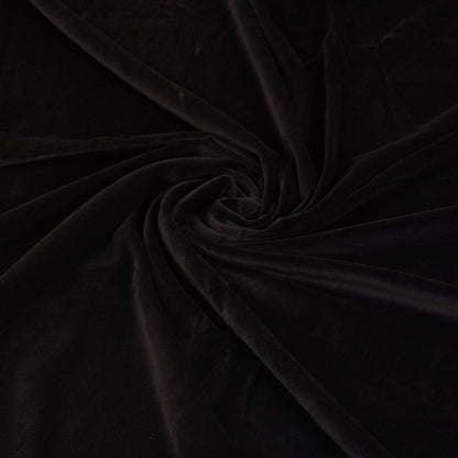 Solid Color Velvet Fabric for Upholstery- Black - The Teal Thread