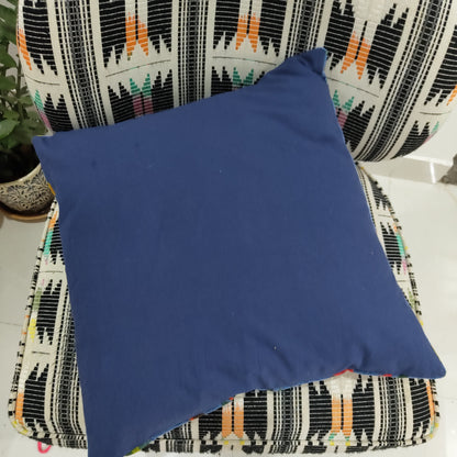 18" Solo Bird velvet cushion cover- Navy Blue