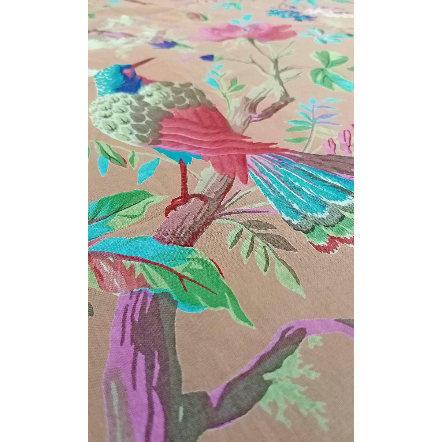Birds of Paradise Orange width 44 inches - The Teal Thread