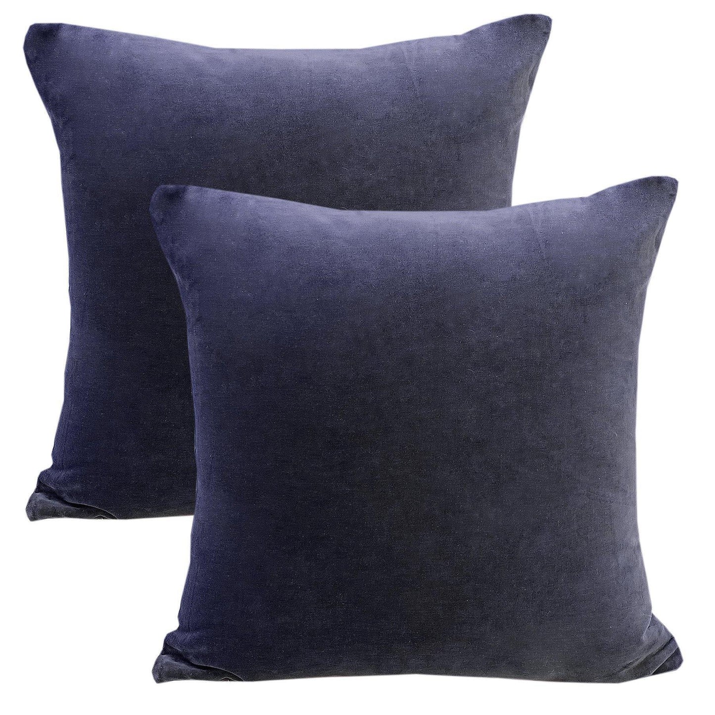 Solid Grey Velvet Cushion Cover - The Teal Thread
