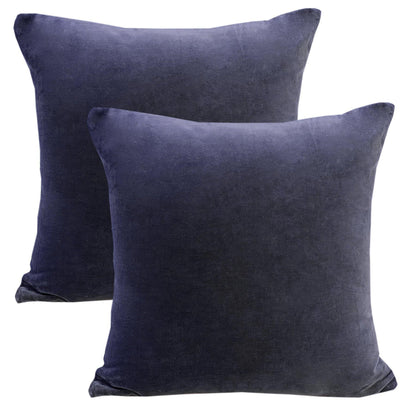 Solid Grey Velvet Cushion Cover - The Teal Thread