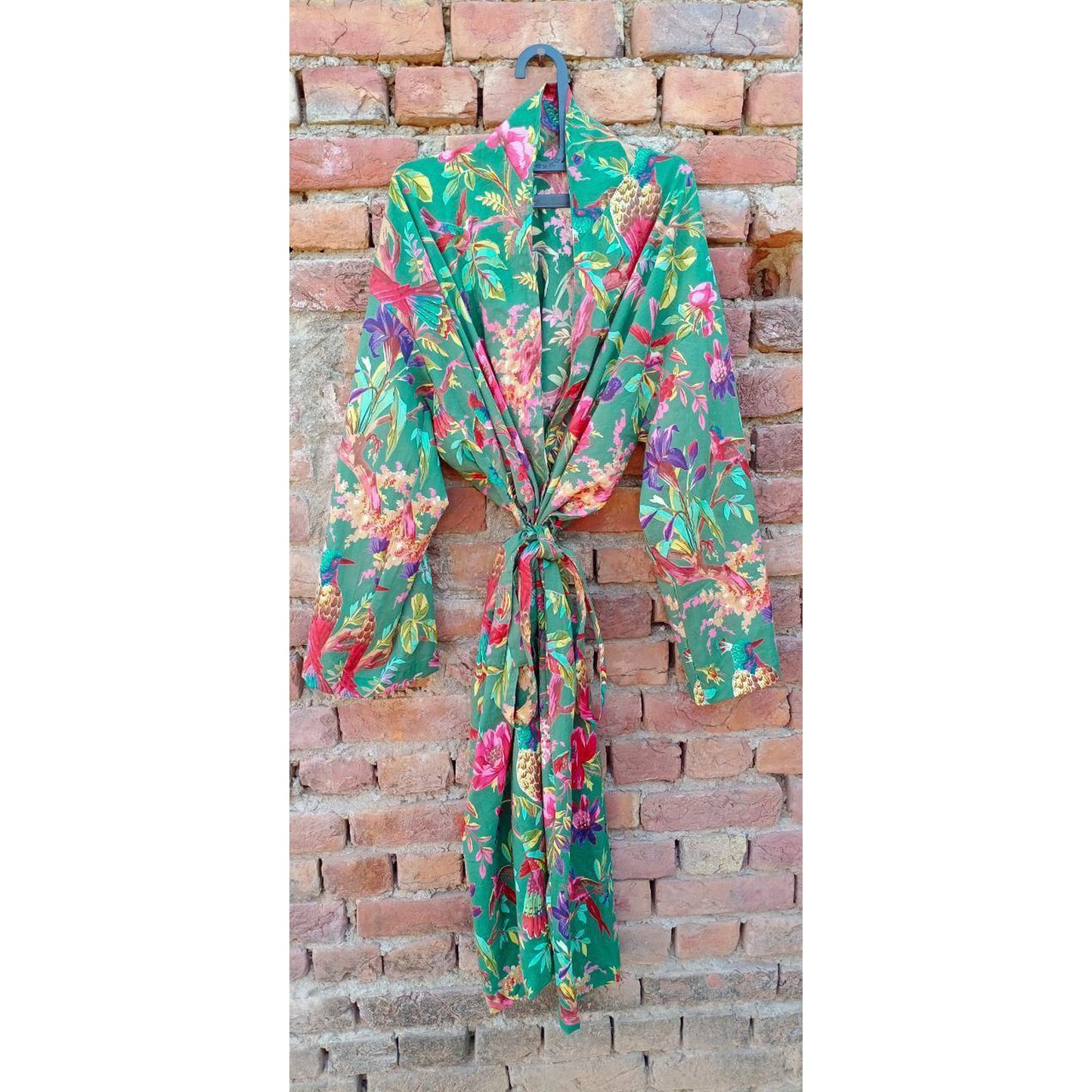 Kimono Bath Robes/ Night Suit green paradise - The Teal Thread