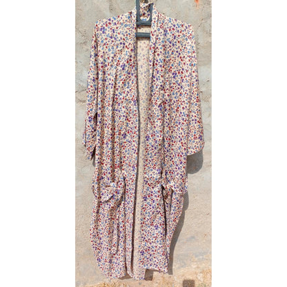 Kimono Bath Robes/ Night Suit - rayon pink - The Teal Thread
