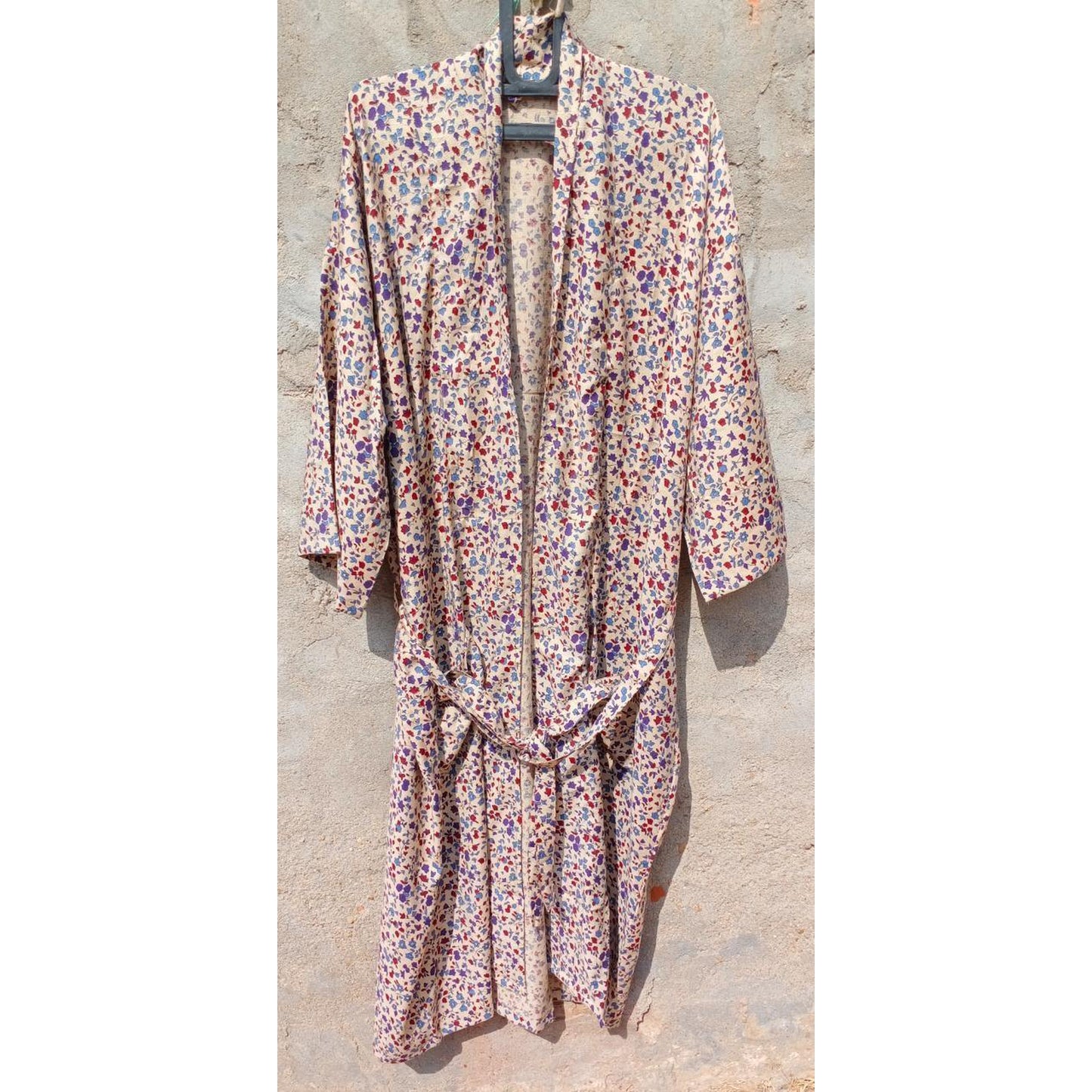 Kimono Bath Robes/ Night Suit - rayon pink - The Teal Thread