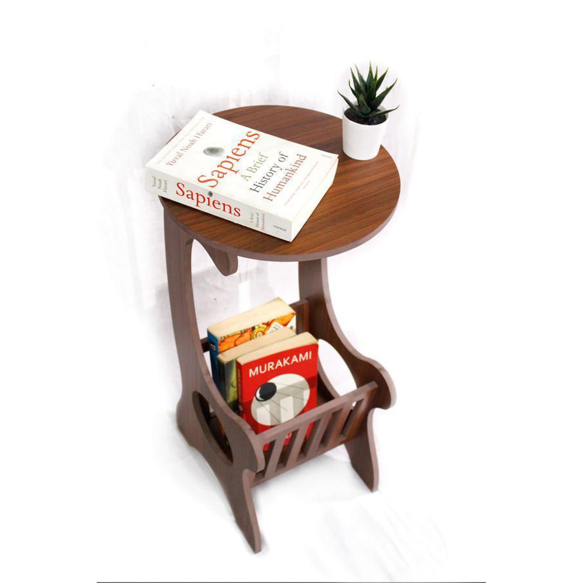 Living Room Coffee Table with Magazine Storage Stand - The Teal Thread