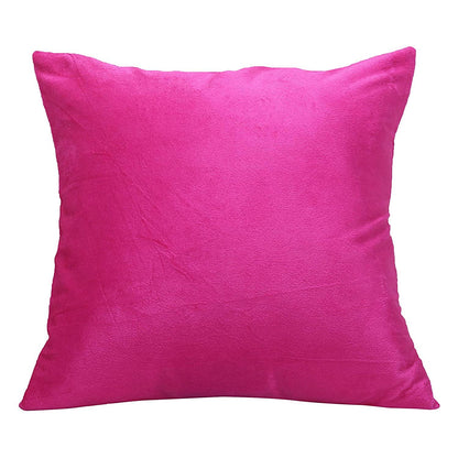 Solid Pink Velvet Cushion Cover - The Teal Thread