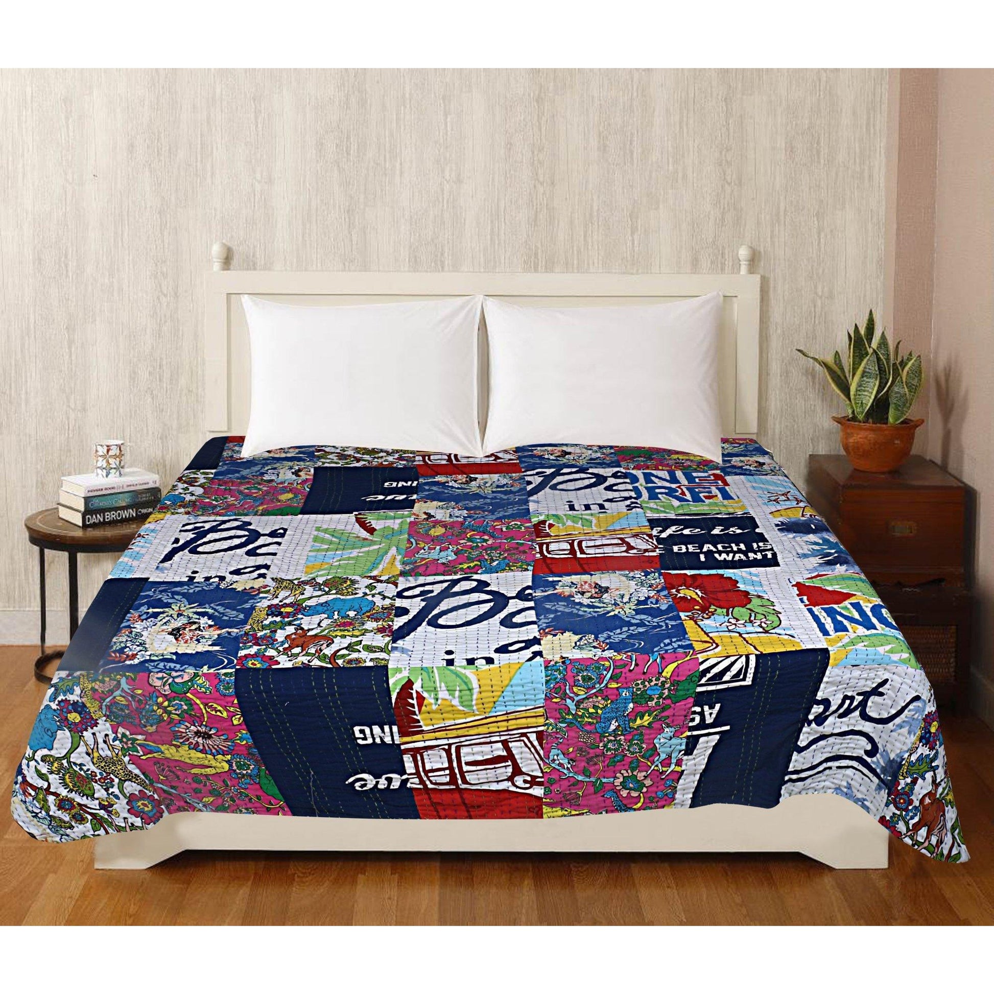 Sunset Beach Dessus De Lit Patchwork - Fait Main - Pièce Unique - Occasion Dessus De Lit Avec Patchwork Sunset Beach Dessus De Lit Patchwork - Fait Main - Pièce Unique - Occasion Dessus De Lit Avec Patchwork