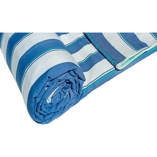 Rayon AC Quilt/Dohar Stripes Blue - The Teal Thread