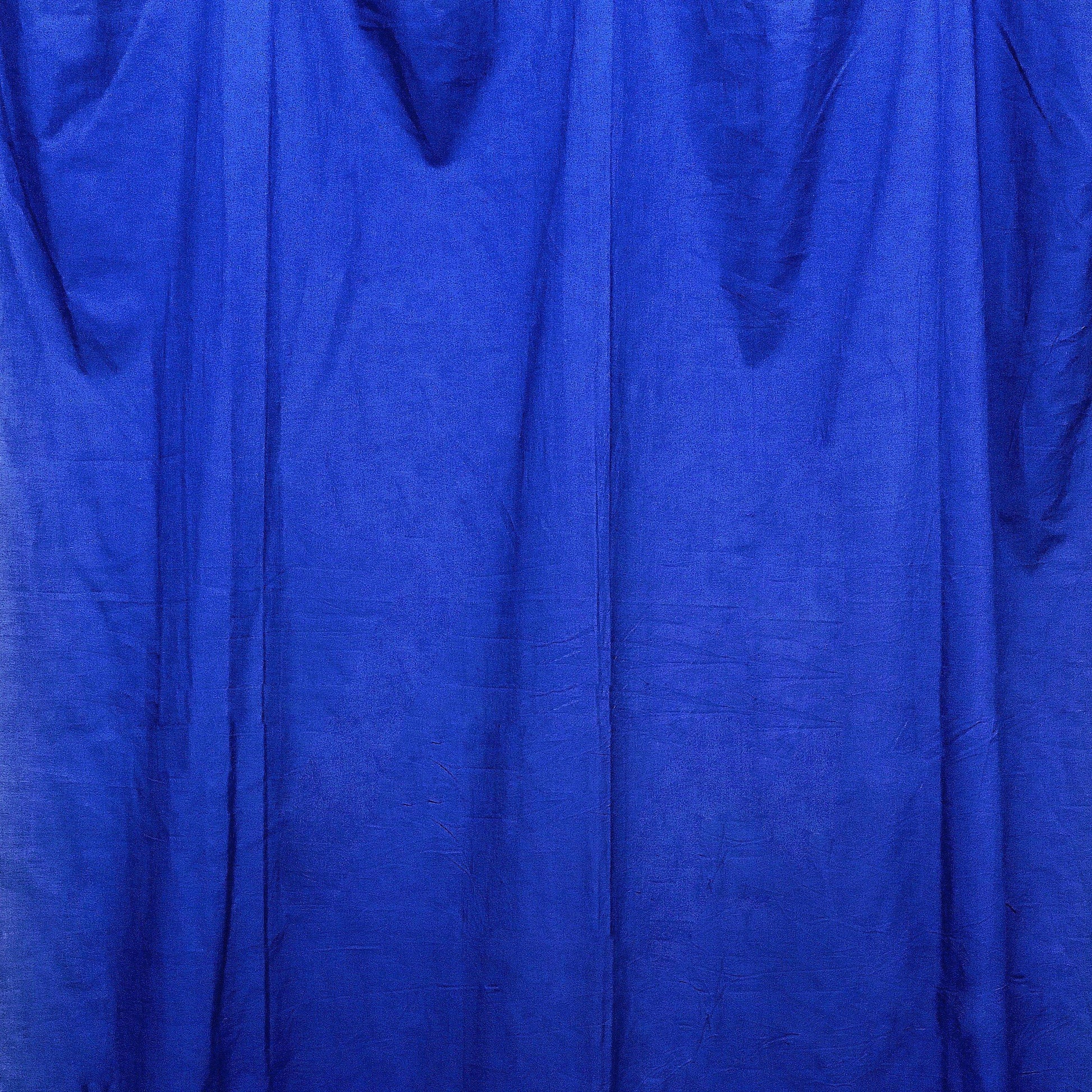 Royal blue Voile Curtain Pair - The Teal Thread