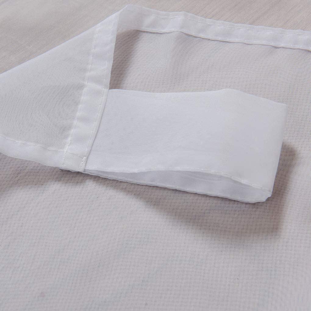 White Sheer Curtain Pair - The Teal Thread